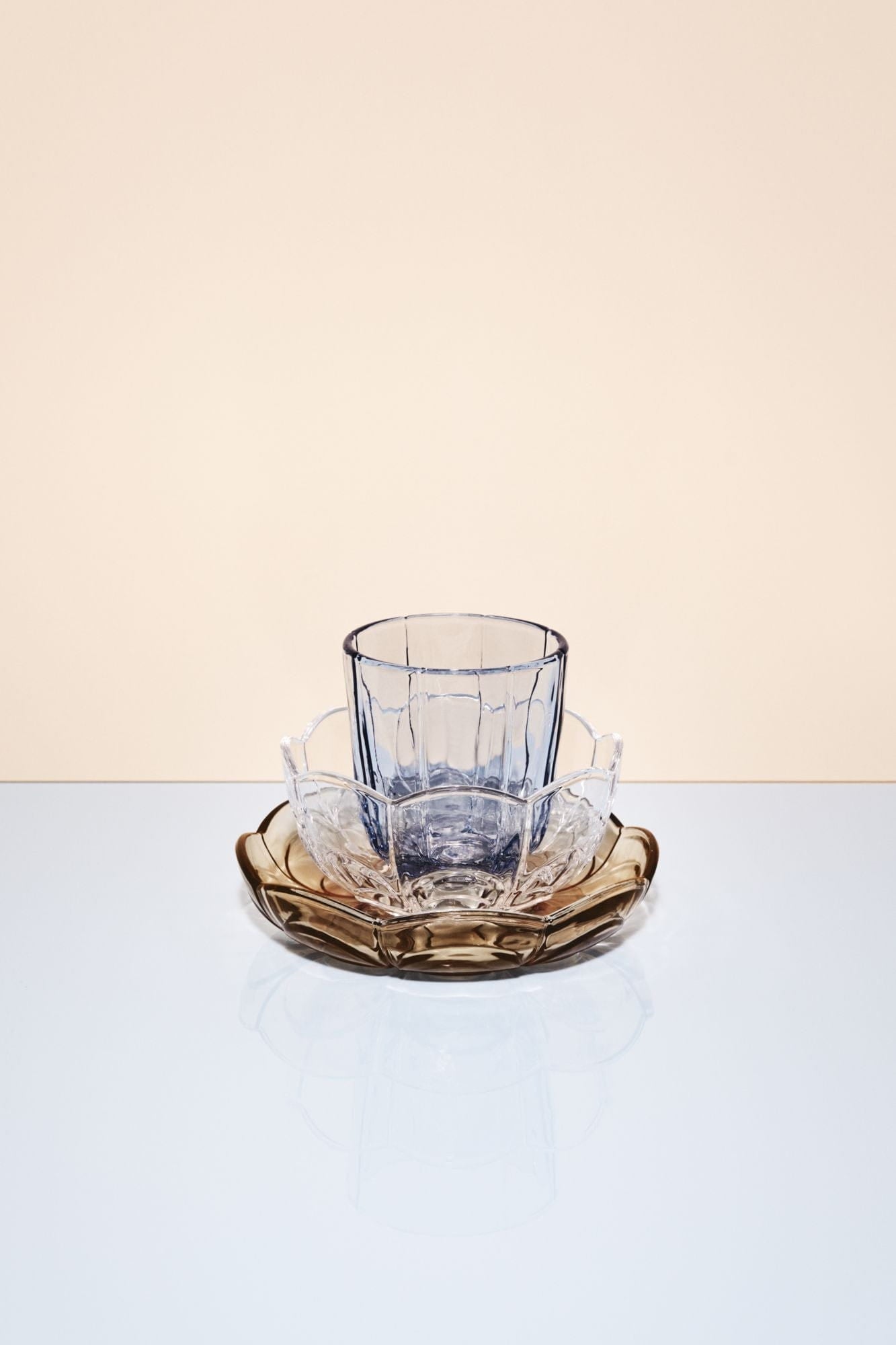 Holmegaard Lily -Wasserglas -Set von 2 320 ml, blau