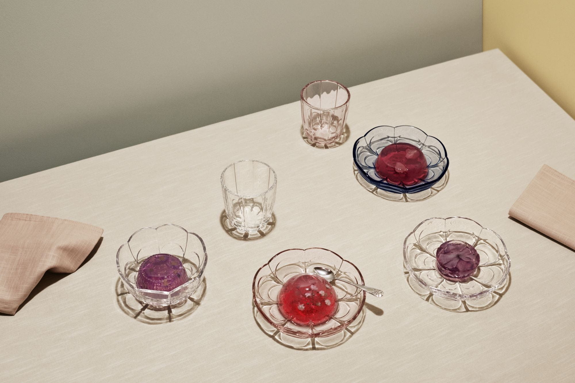 Holmegaard Ensemble de verre à eau Lily de 2 320 ml, rose