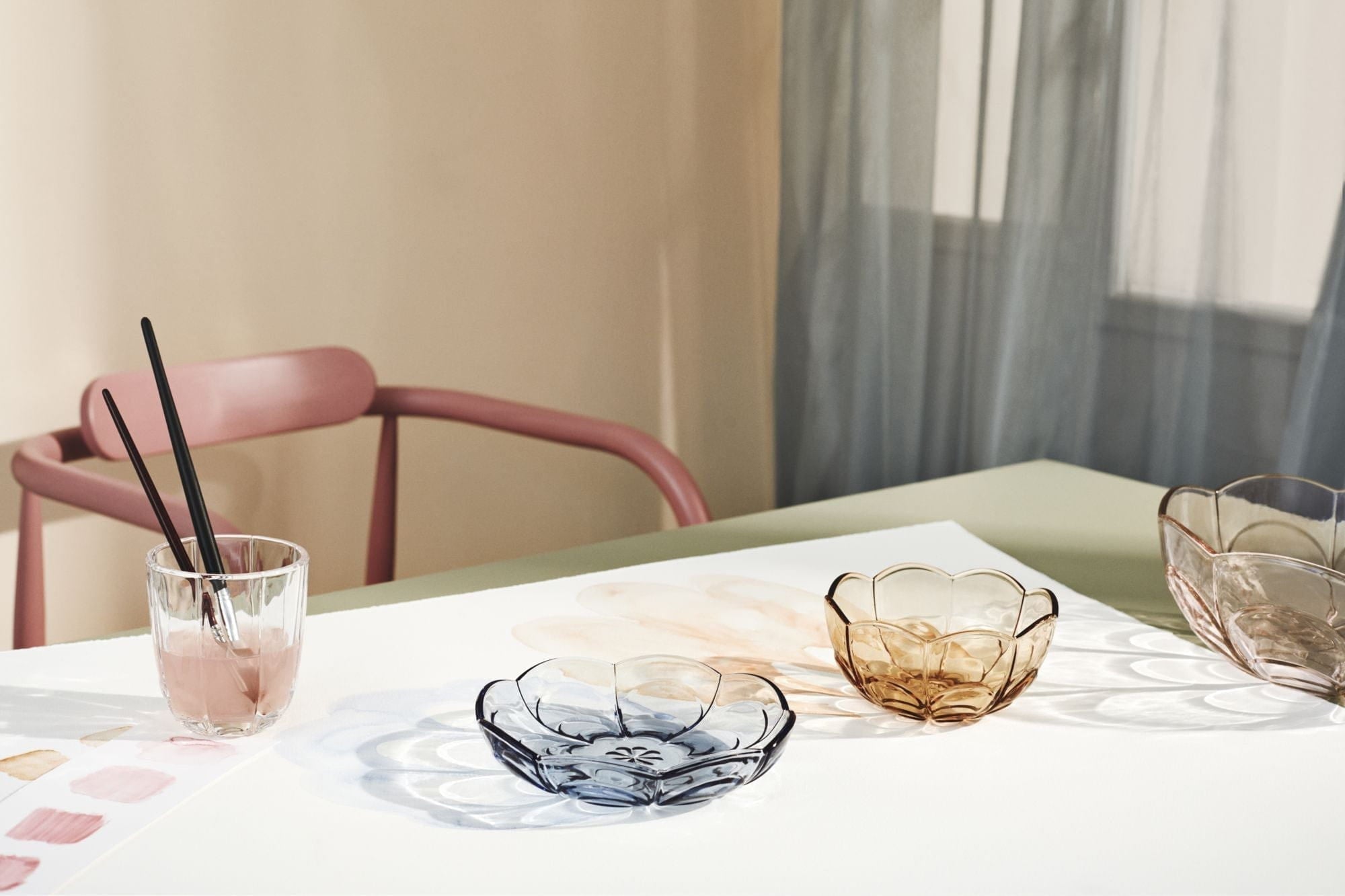 Holmegaard Lily -Wasserglas -Set von 2 320 ml, klar