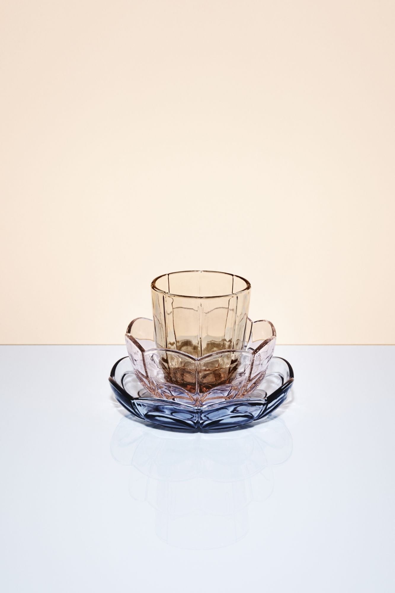 Holmegaard Lily水玻璃套件2 320毫升，棕色
