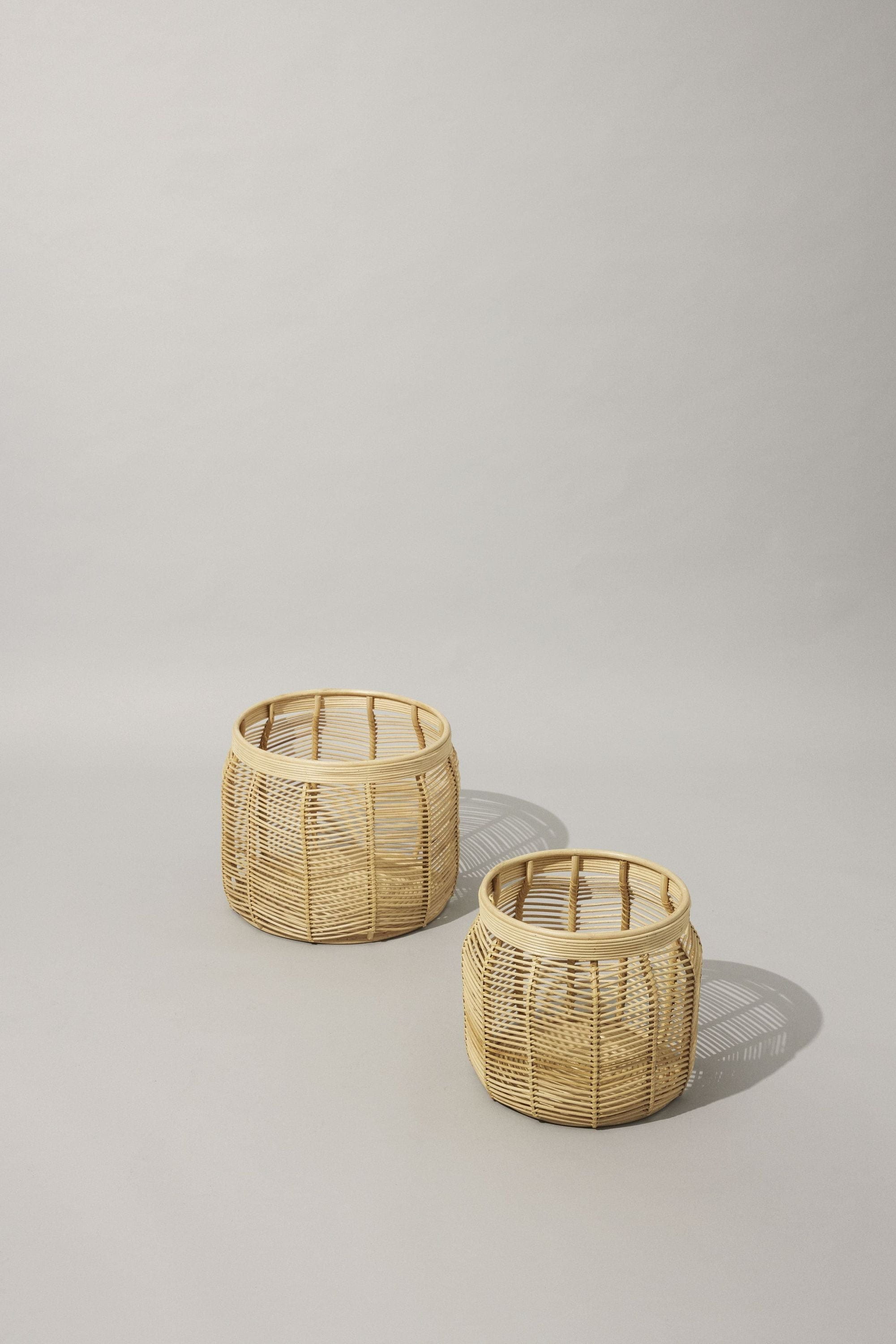 Hübsch Luna Basket Nature Set Of 2