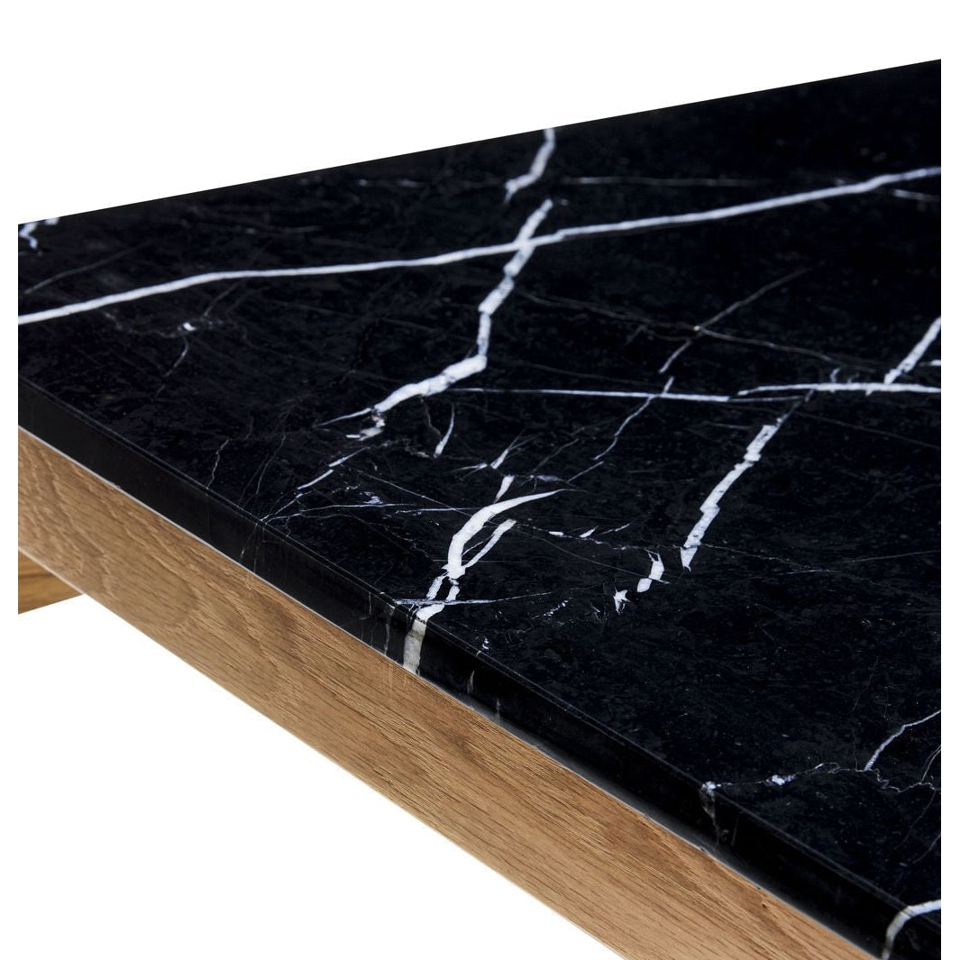 Hübsch Raaka sivupöytä tammi/marmori
