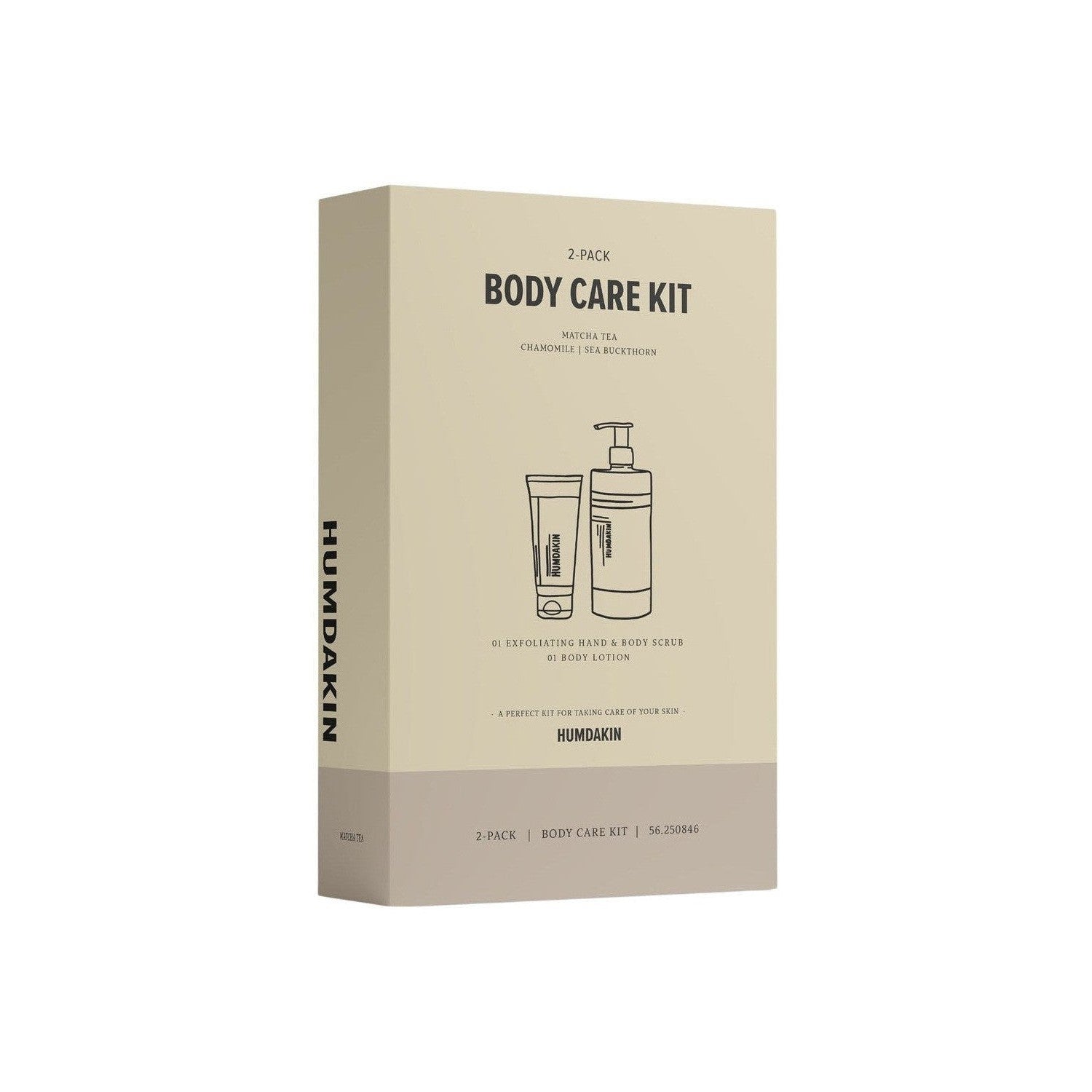 Humdakin Körperpflege-Set Körperlotion 500 ml & Körperpeeling 250 ml