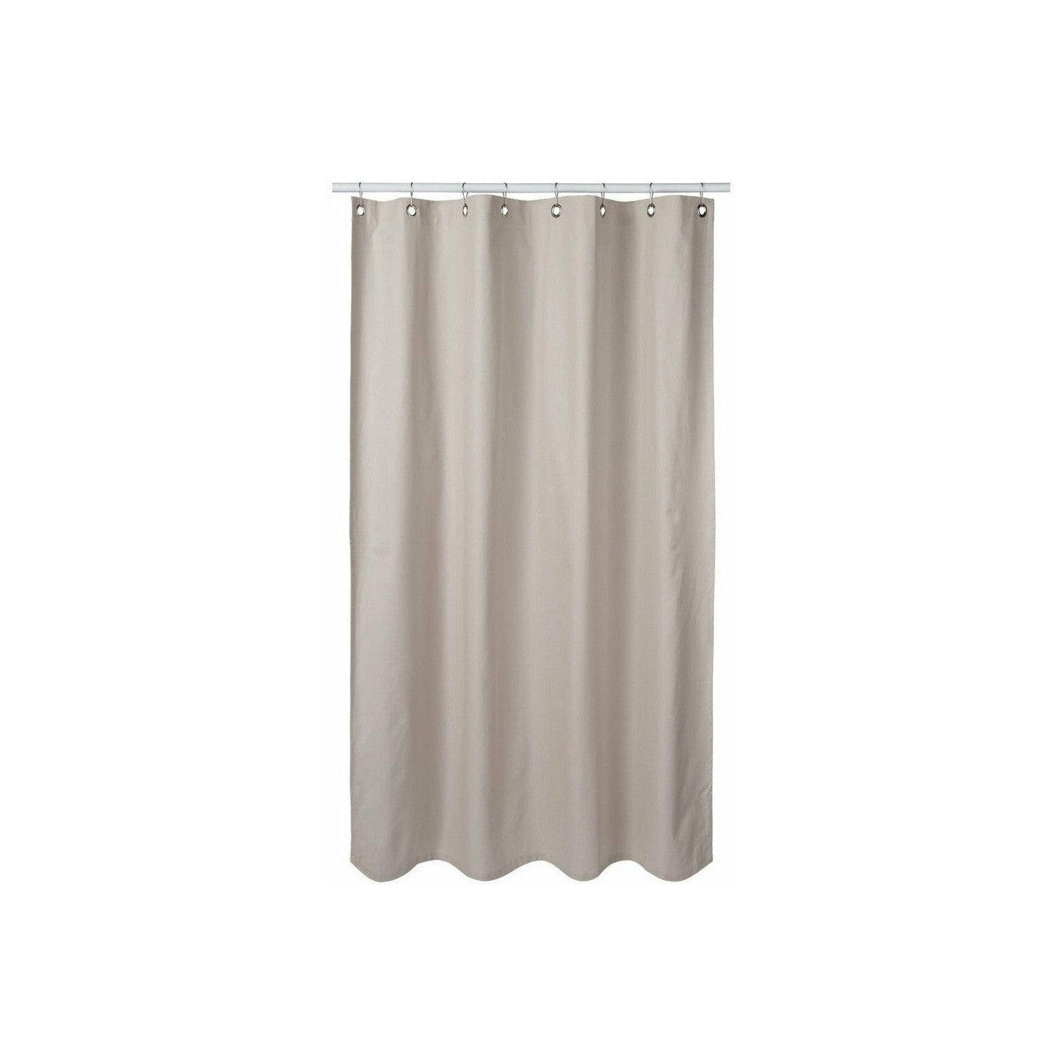 Humdakin Shower Curtain Made Of Organic Cotton, Light Stone