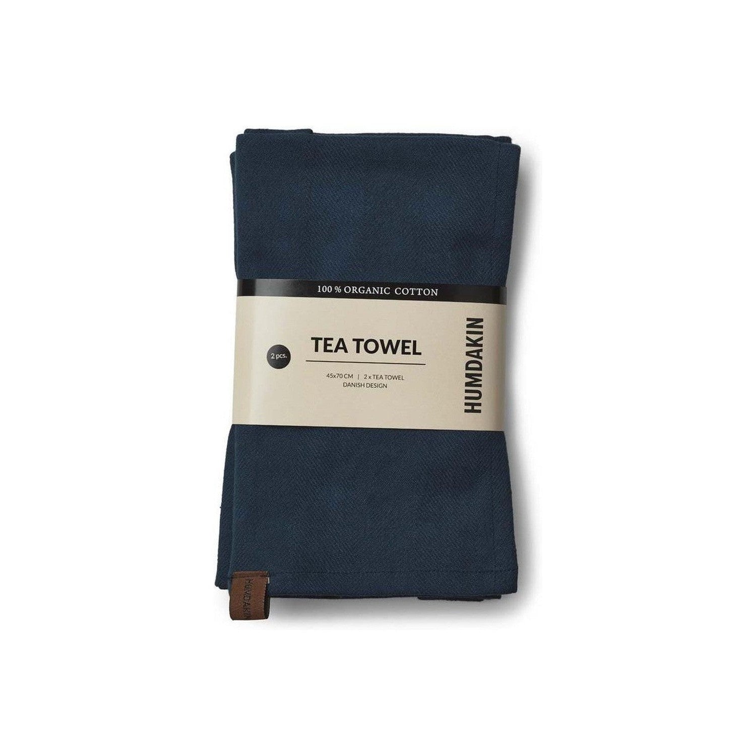 Humdakin Tea Towels, Sea Blue, 2 Piece