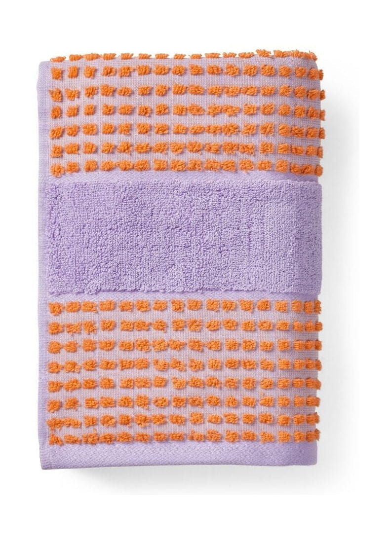 朱娜检查毛巾50x100厘米，紫色
