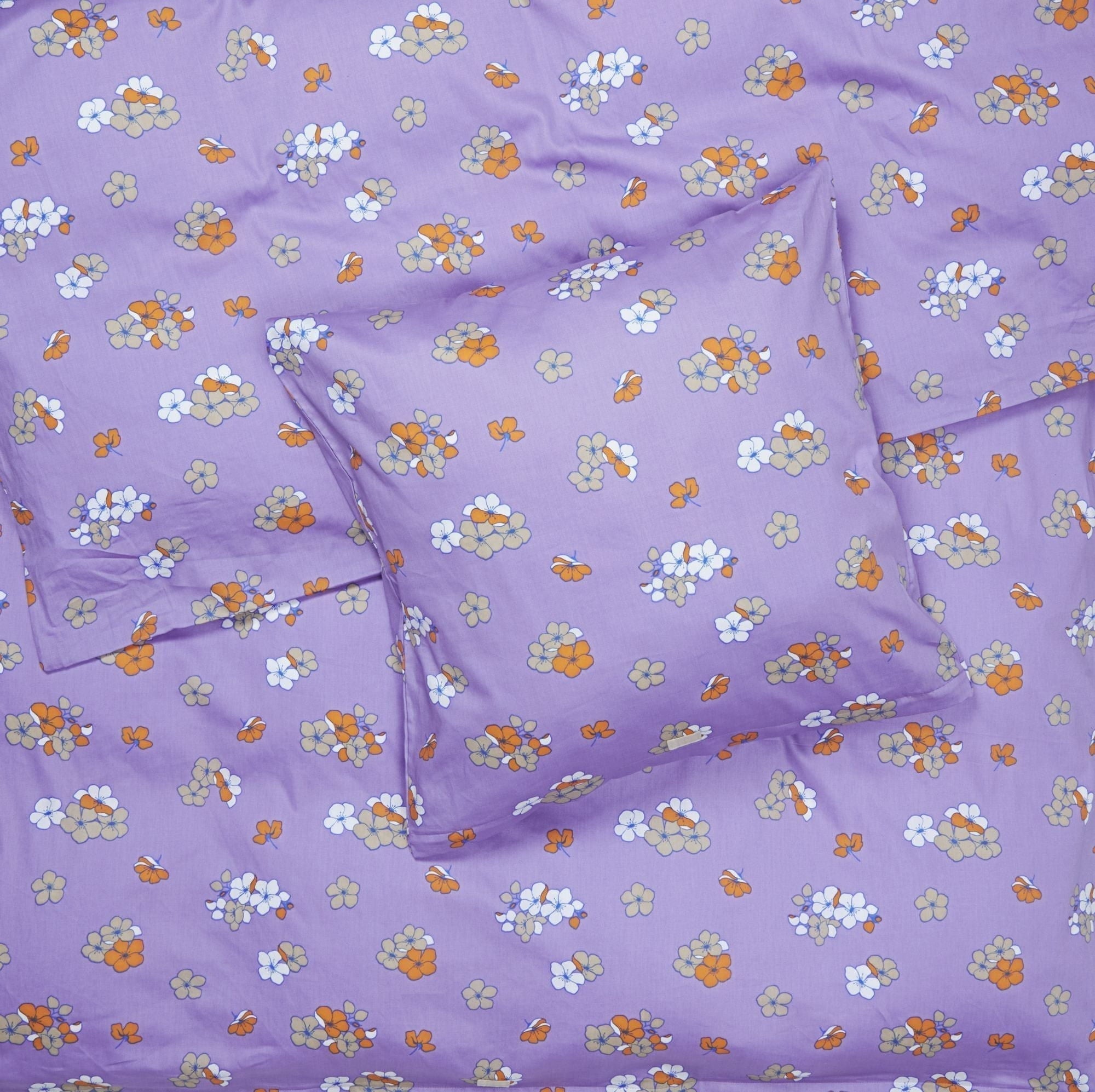 Juna Grand Pleasantly Bed Linen 140x200 Cm, Purple