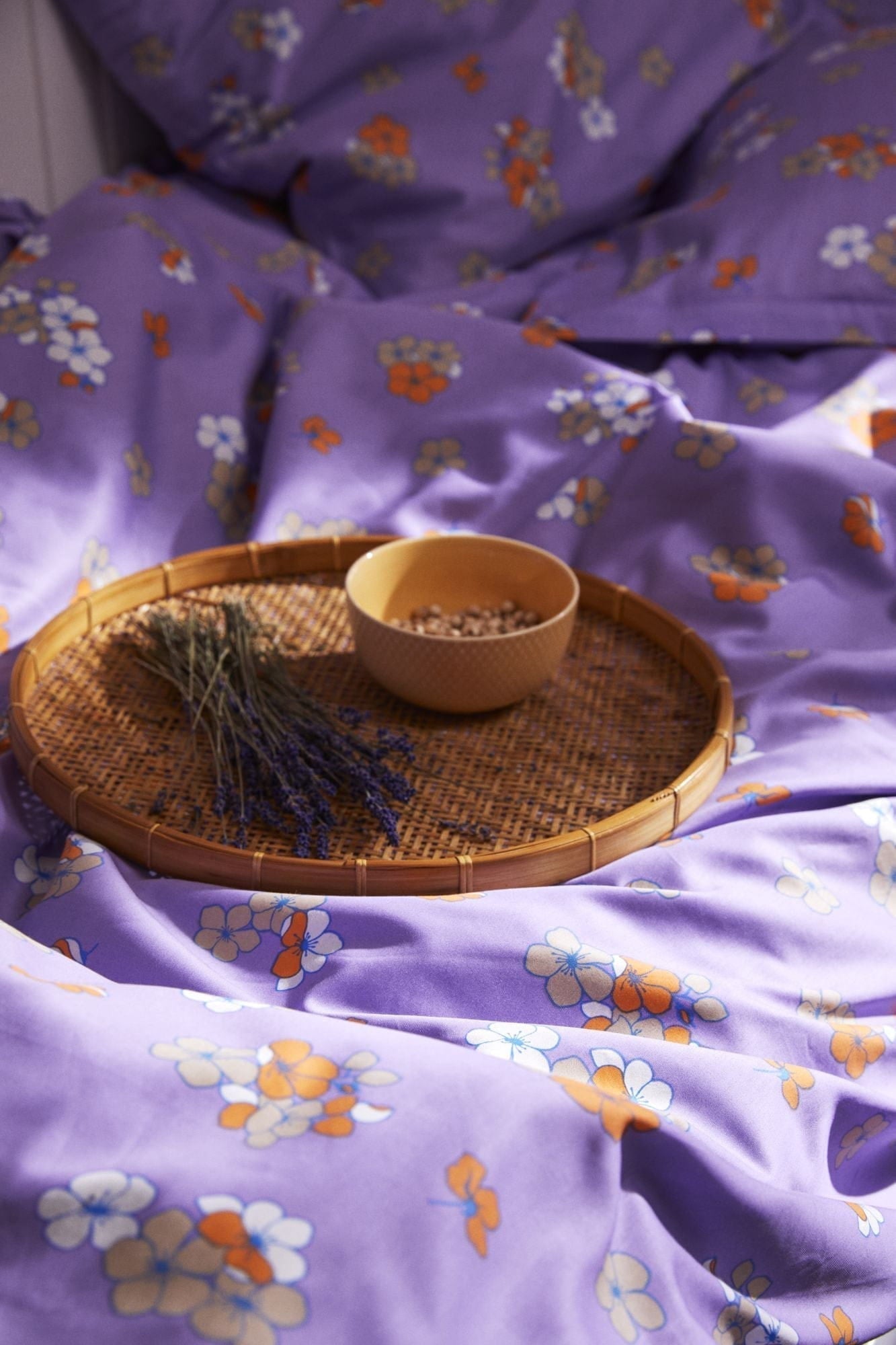 Juna Grand Pleasantly Bed Linen 140x220 Cm, Purple