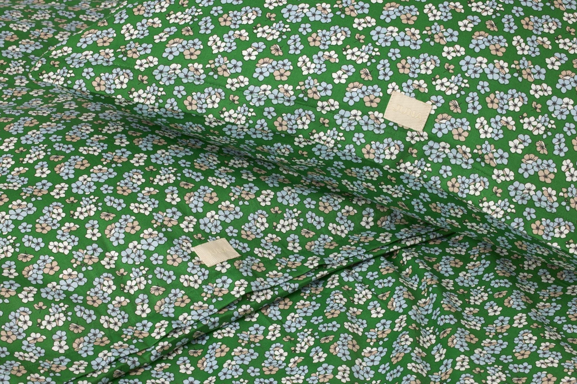 Juna Pleasantly Bed Linen 140x200 Cm, Green