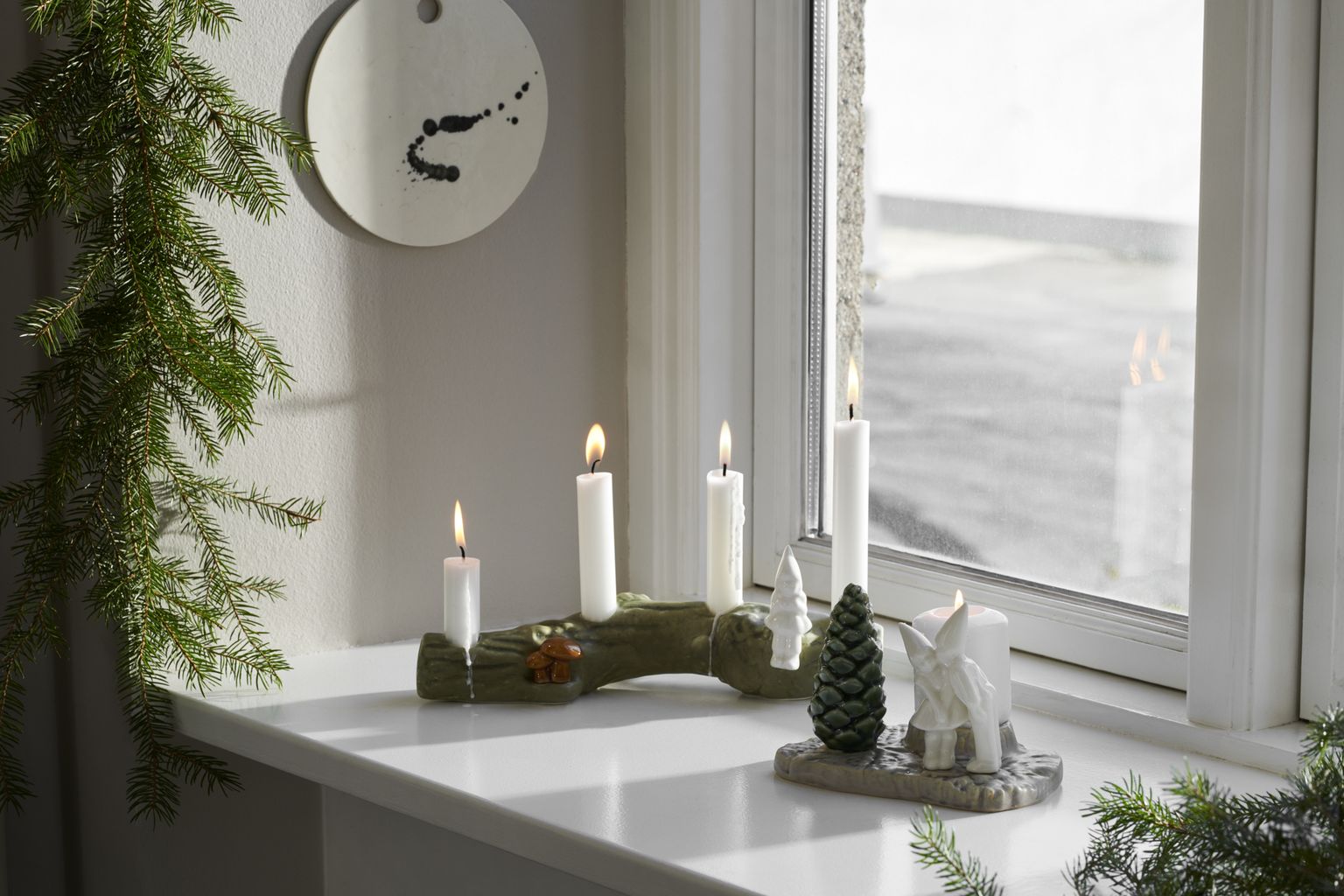 Kähler Weihnachtsmärchen Weihnachts-Adventsfigur H10 cm, weiß