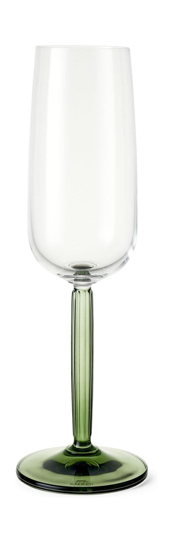 Kähler Hammershøi Champagnerglas Set von 240 ml, grün