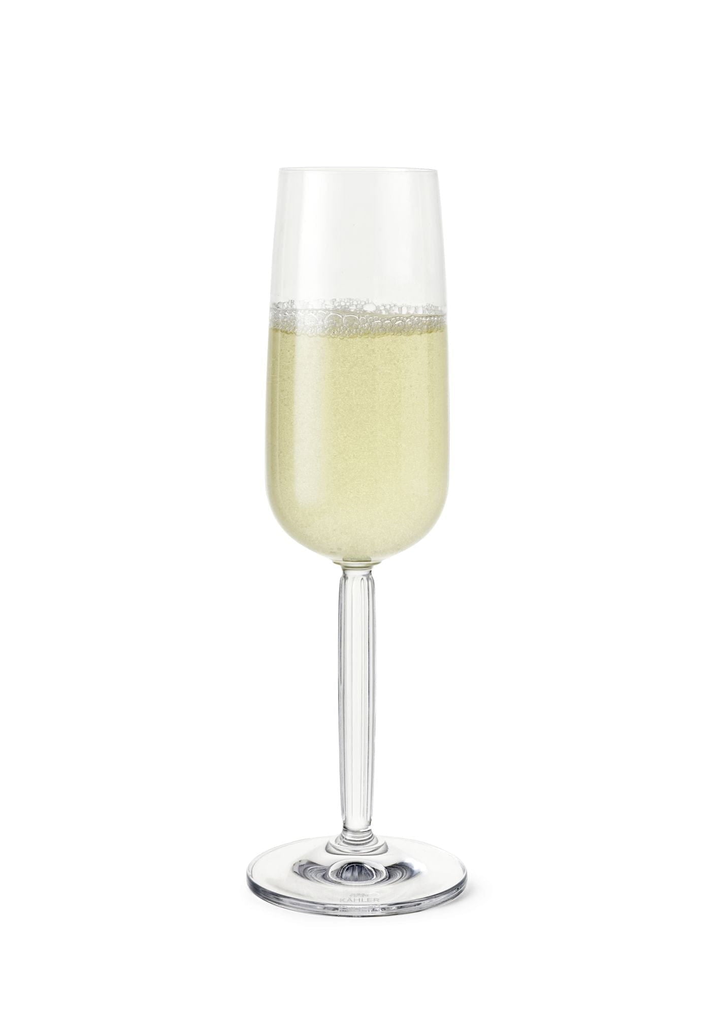 Kähler Hammershøi Champagnerglas Set von 240 ml, klar