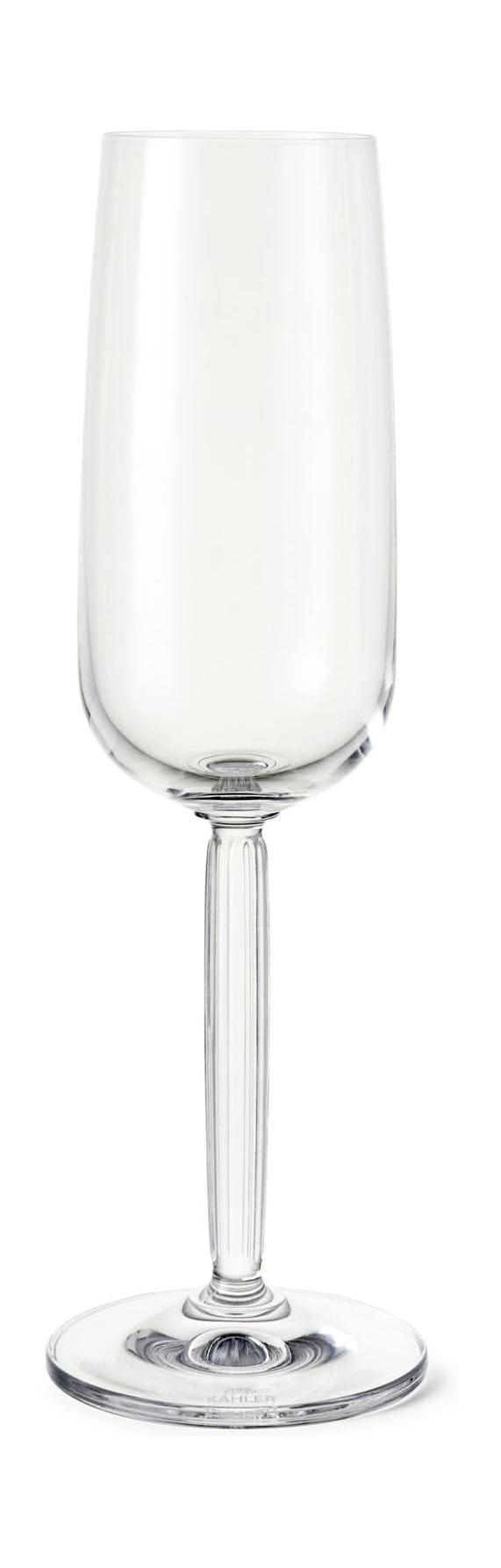 Kähler Hammershøi Champagne Glass Set van 240 ml, helder