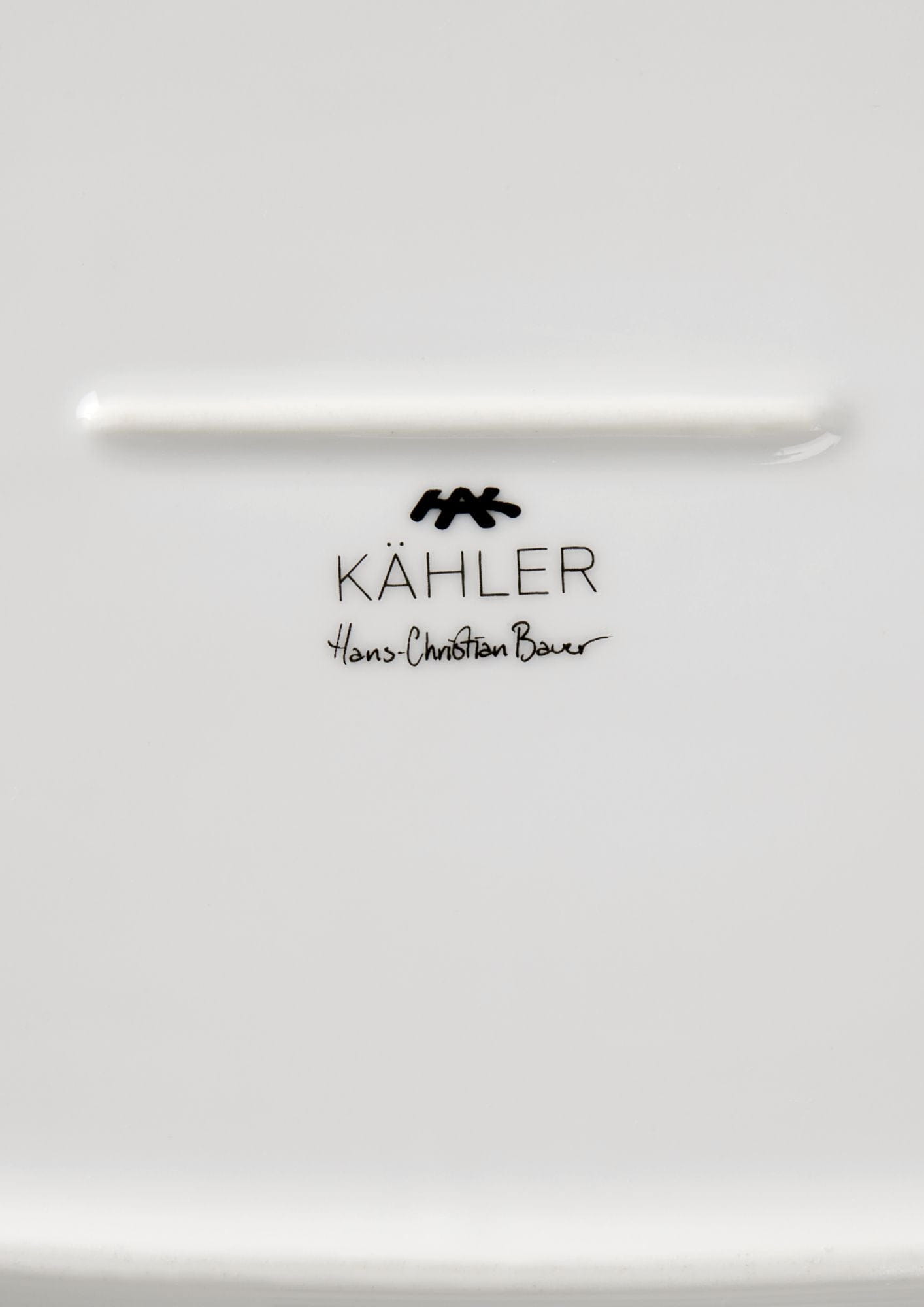 Kähler Hammershøi ovaal serveerplaat 40x22,5 cm, wit
