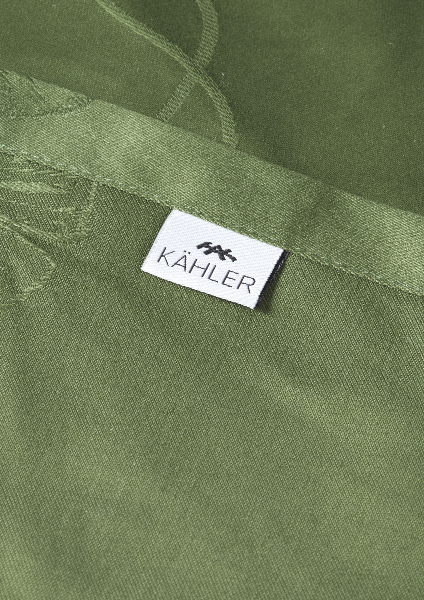 KählerHammershøiPoppydamask桌布150x220厘米，绿色