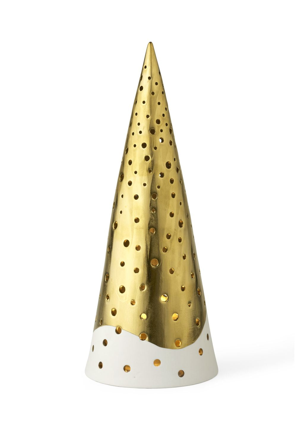 Kähler Nobili Teelichthalter High H30 cm, Gold
