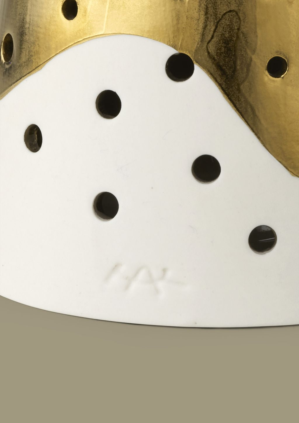 Kähler Nobili Tealight Holder High H30 cm, guld
