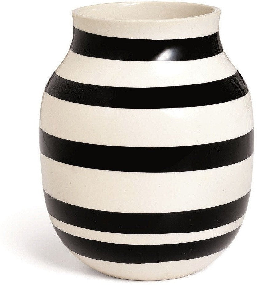 Kähler Omaggio Vase svart, medium