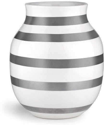 Kähler Omaggio Vase sølv, medium