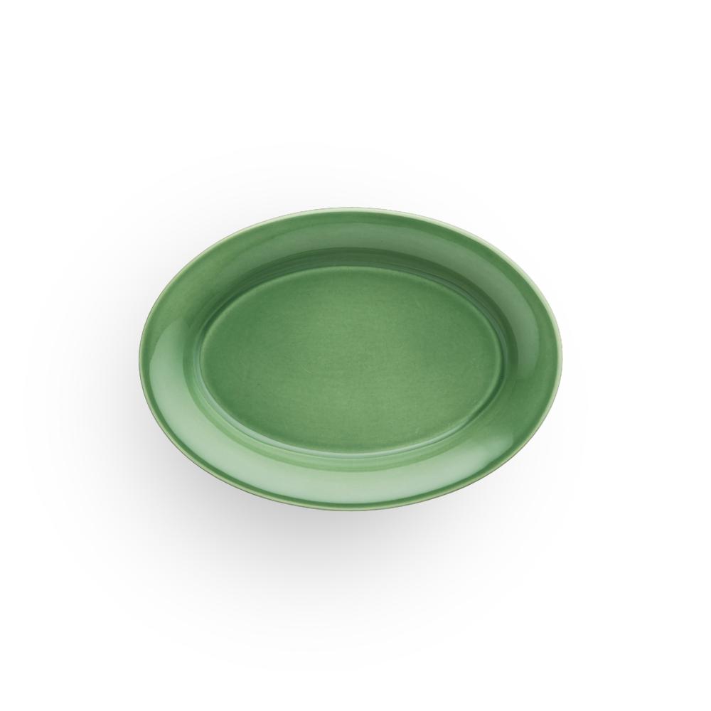 Kähler Ursula Oval Plate 18x13 Dark Green