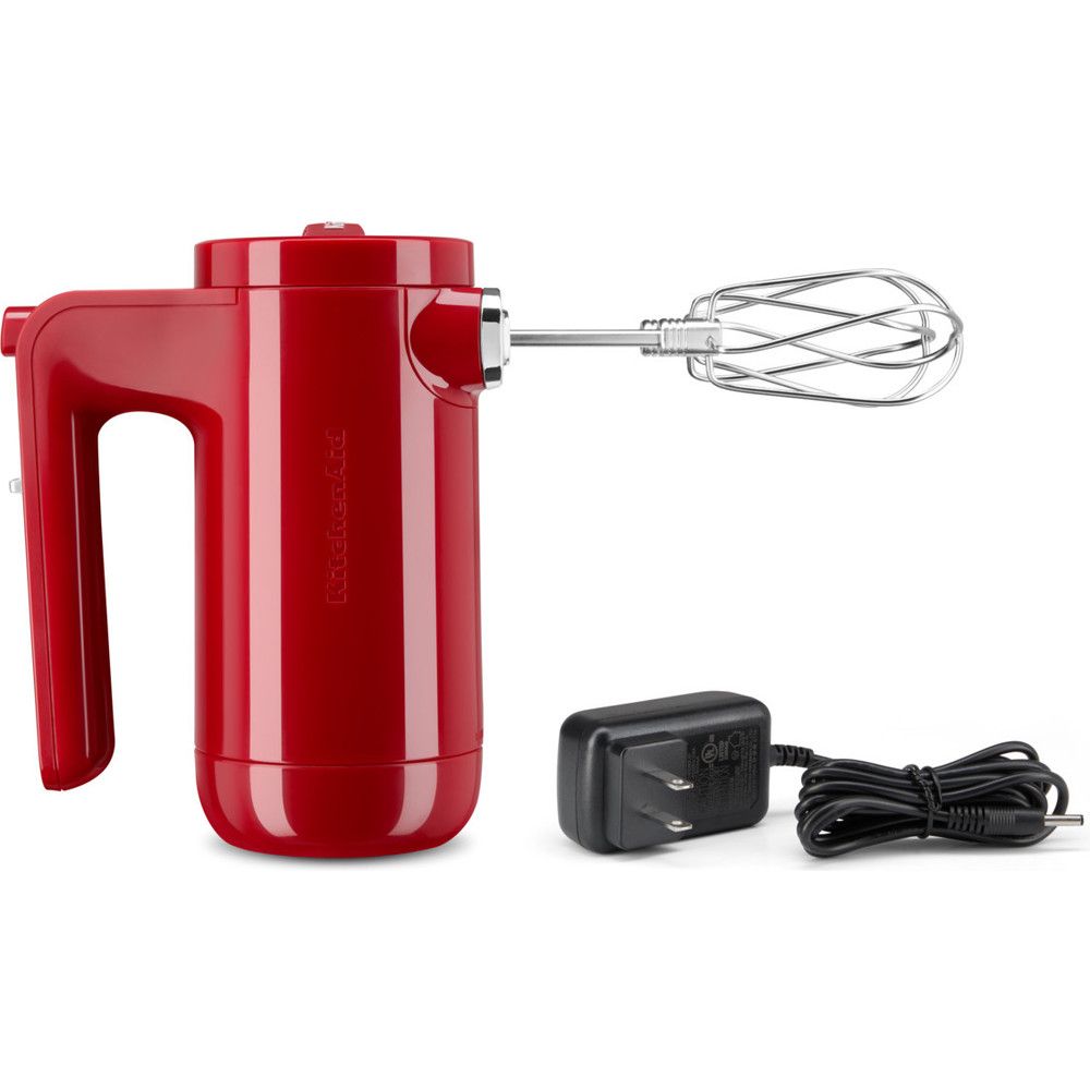 Kitchen Aid 5 Khmb732 Wireless Hand Mixer With 7 Speed Settings, Empire Red