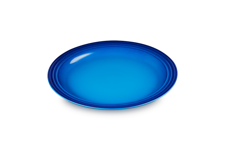Le Creuset Assiette de dîner 27 cm, bleu azur