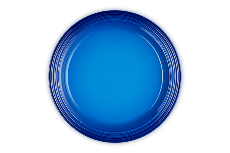 Le Creuset Teller 27 cm, azurblau blau