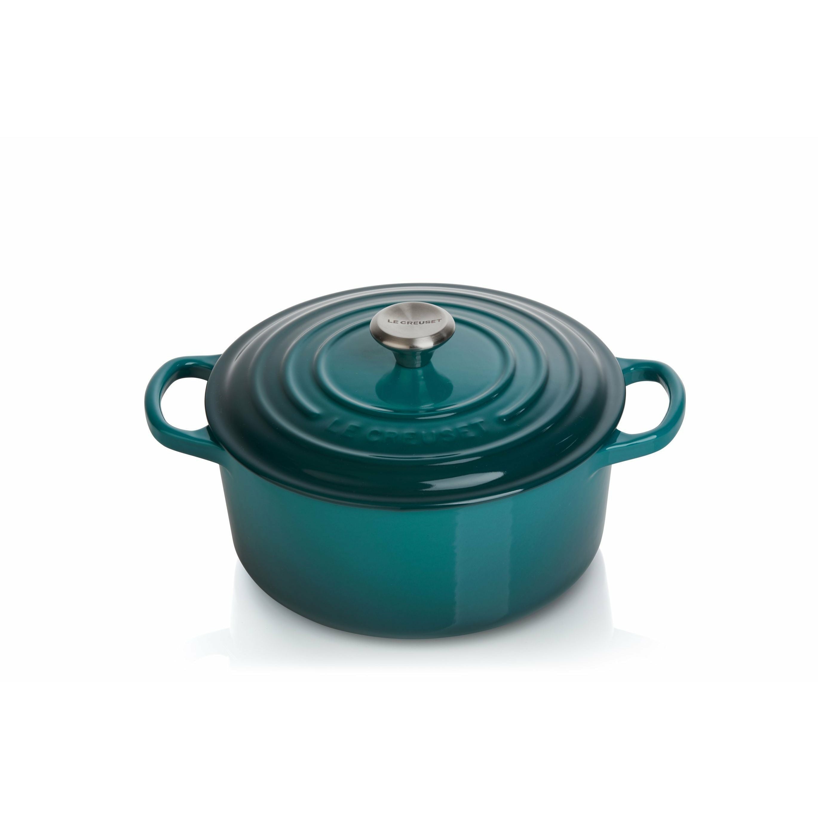 Le Creuset Signature Round Roaster 24 cm, dyp teal