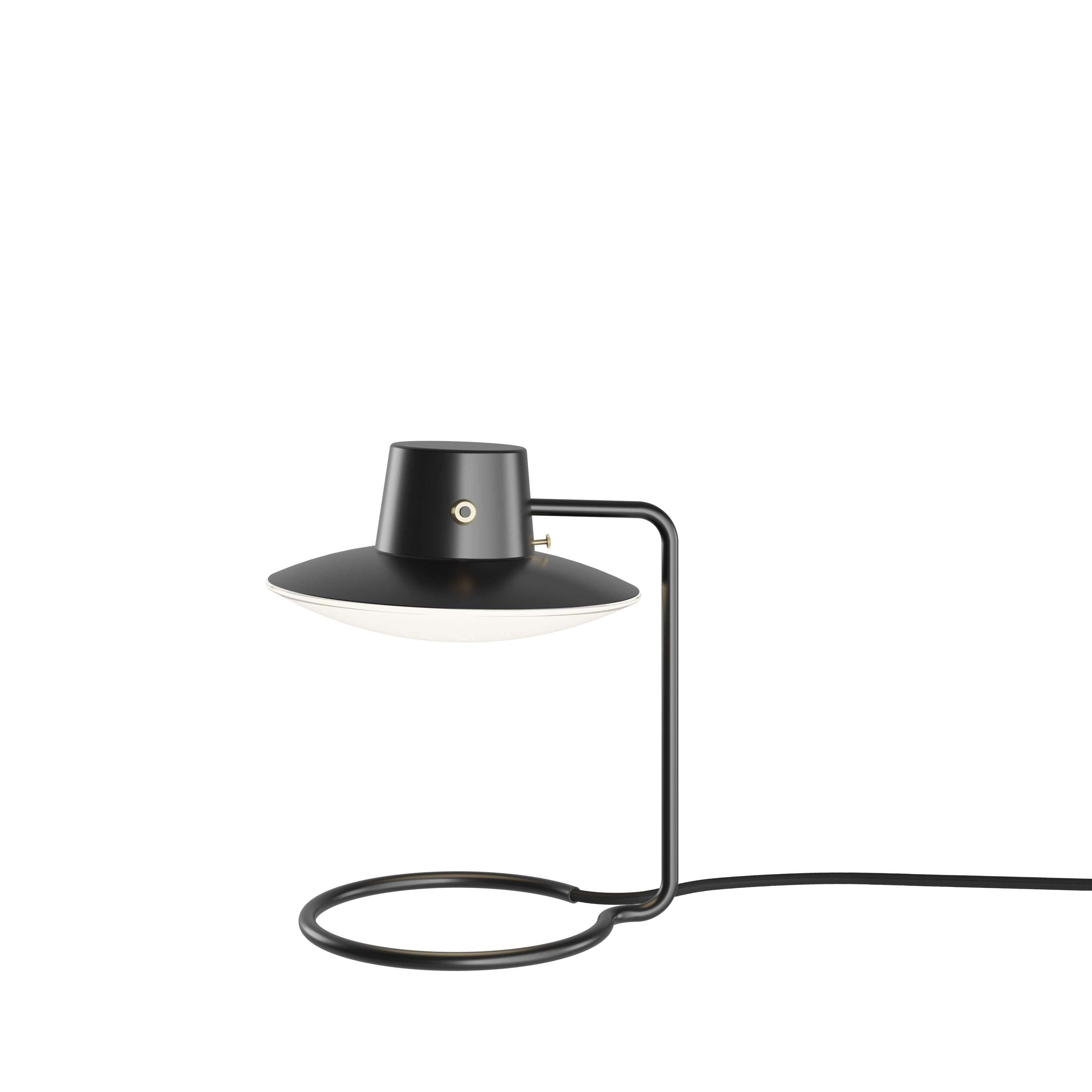 Louis Poulsen AJ Oxford TAK LAMP METAL ZWART/OPAL GLAS Ø 28 cm