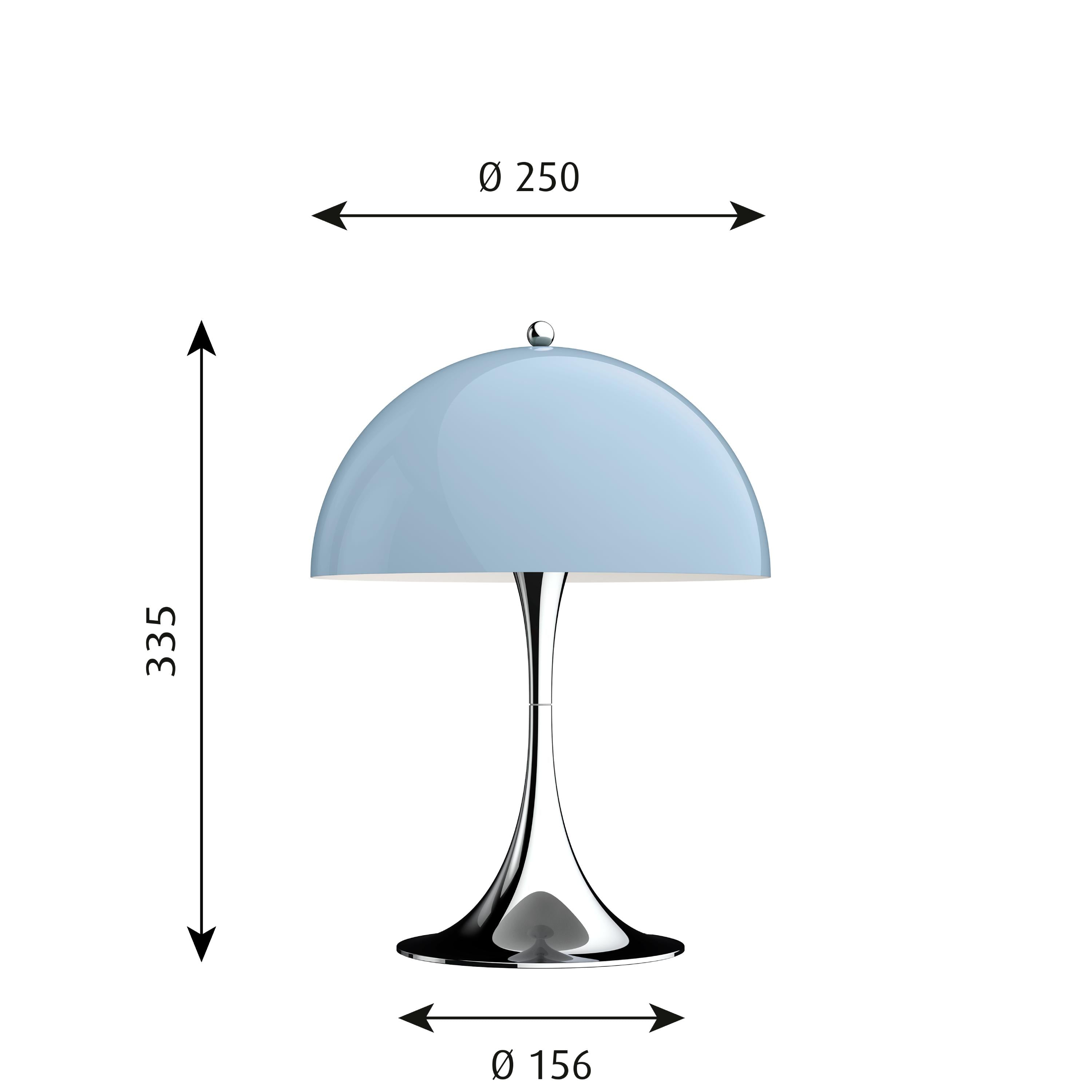 Louis Poulsen Panthella 250 tafellamp LED 27 K, grijs/opaal