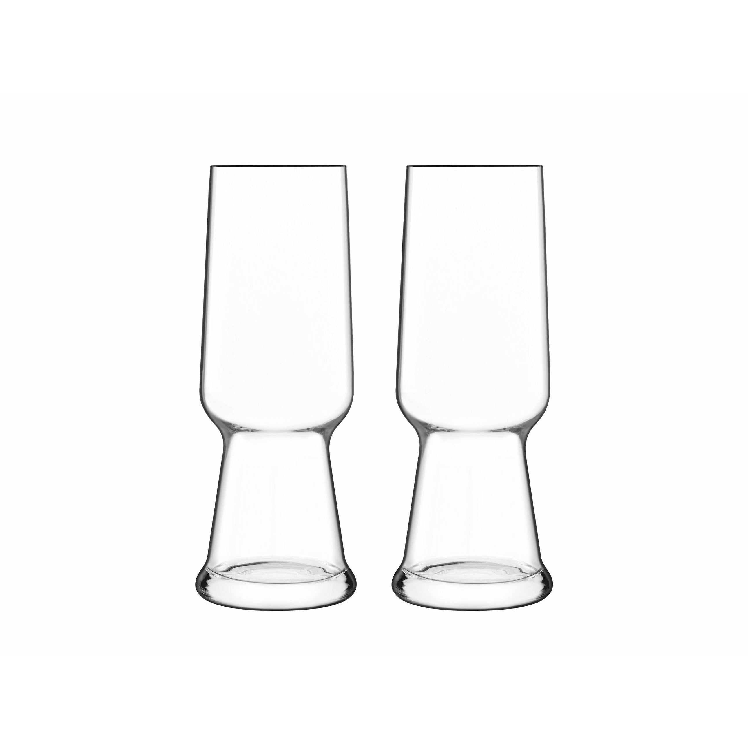 Luigi Bormioli Birrateque Beer Glass Pilsner, 2 piezas