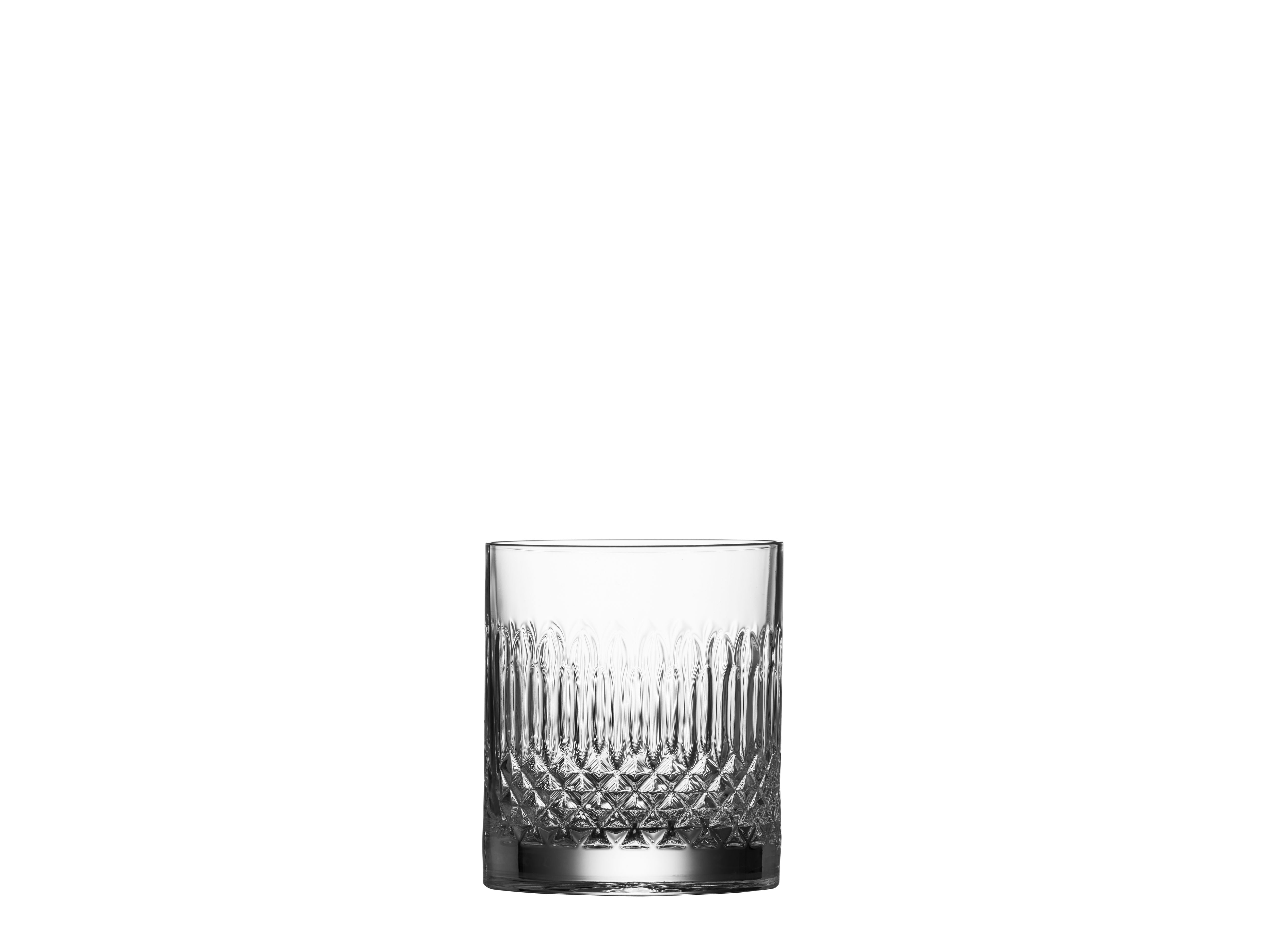 Luigi Bormioli Diamante en verre d'eau / verre de whisky, ensemble de 4