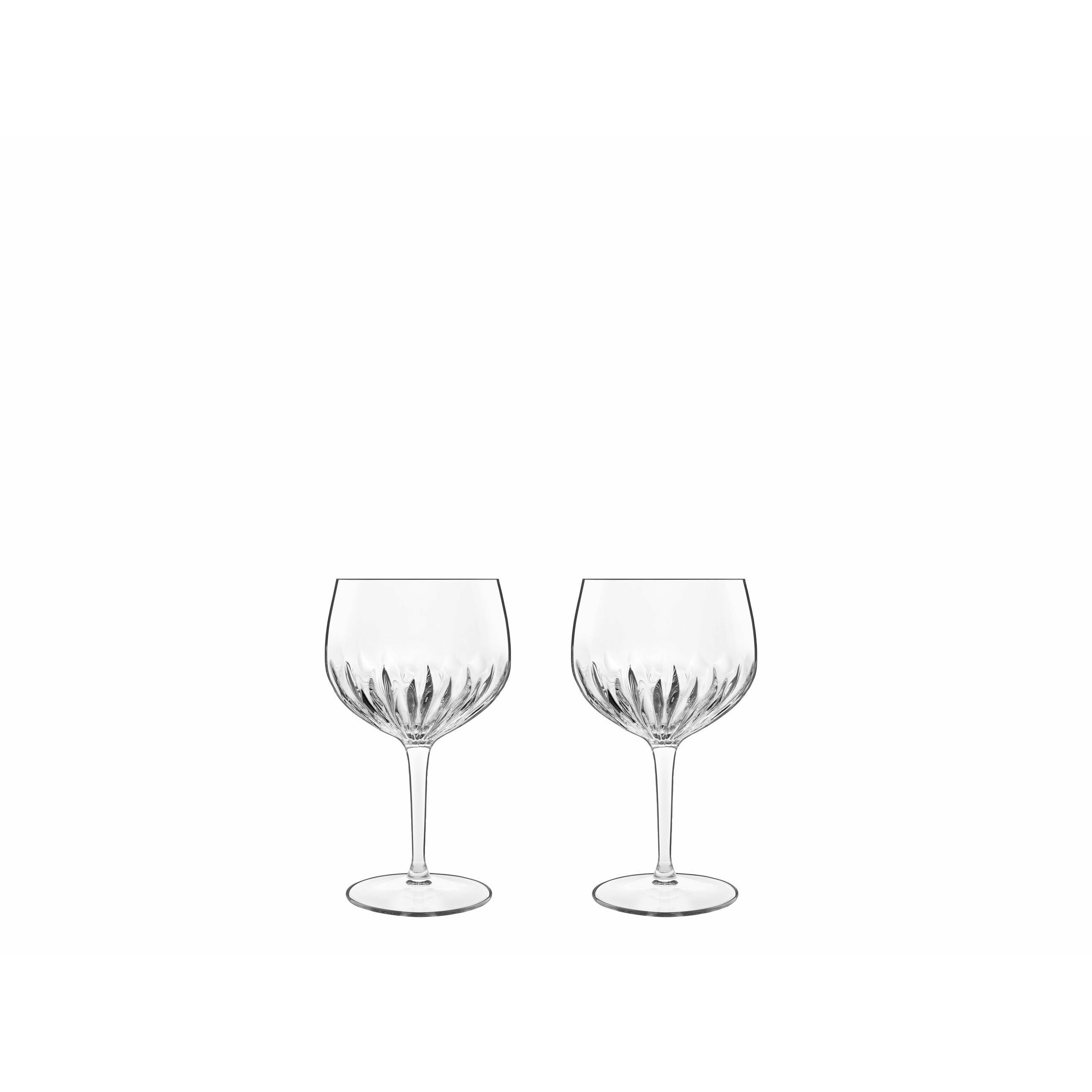 Luigi Bormioli混合学西班牙杜松子酒和补品玻璃，2件