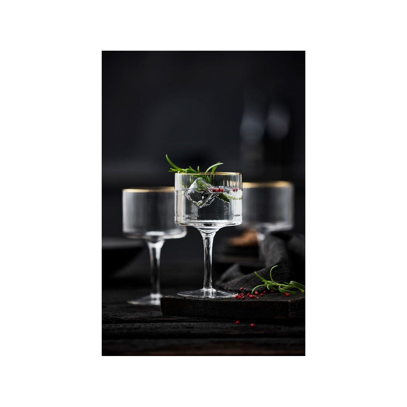 Lyngby Glas Palermo Gold Gin & Tonic Glass 32 Cl, 4 st.