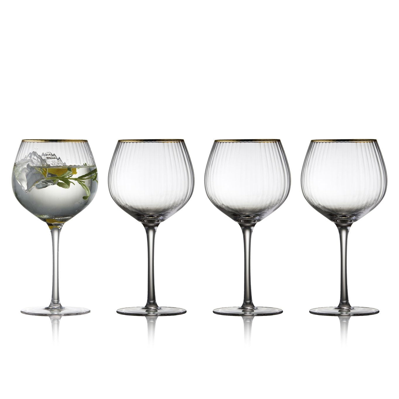 Lyngby Glas Palermo Gold Gin & Tonic Glass 65 CL, 4 kpl.