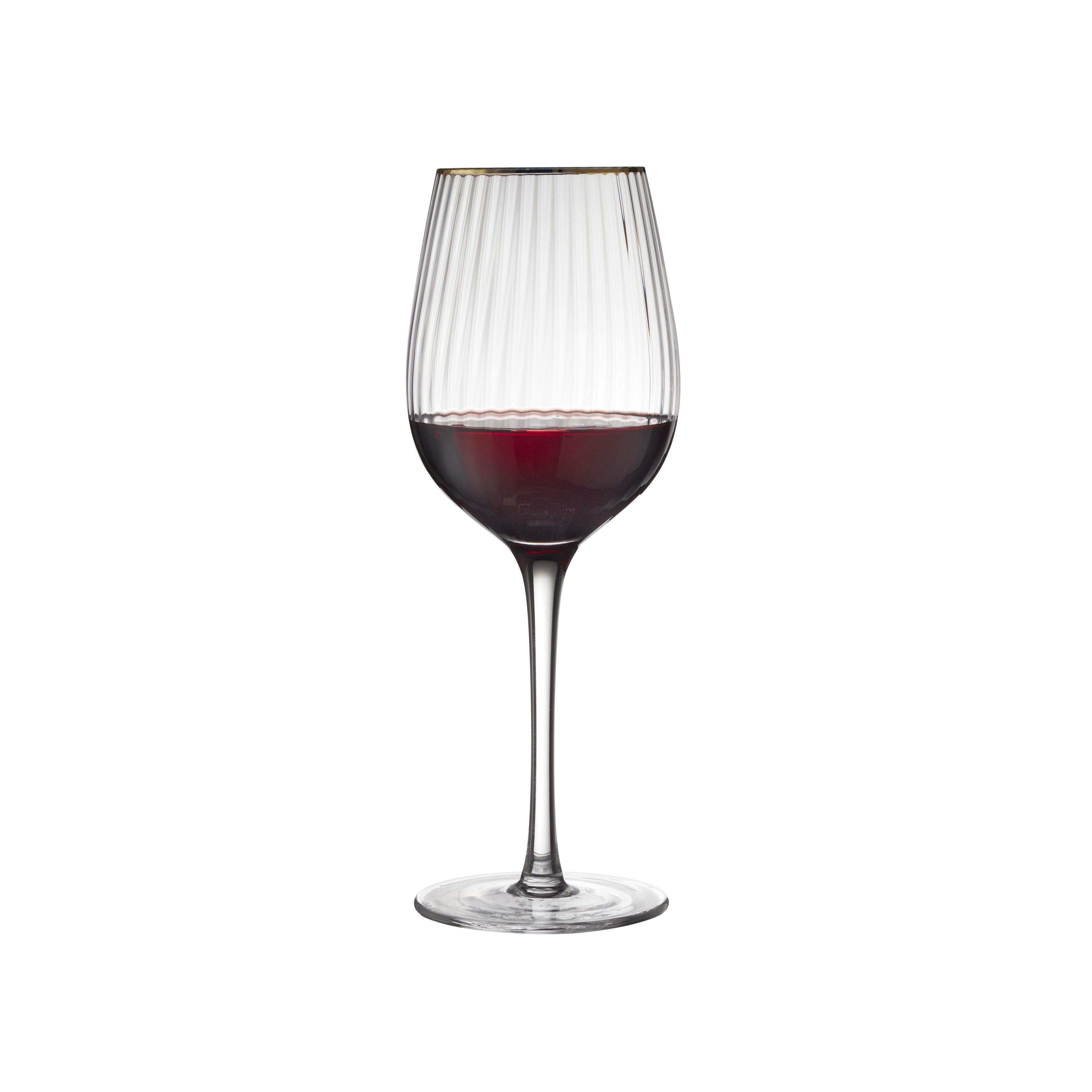 Lyngby Glas Verre à vin rouge or Palermo 40 CL 4 PCS.