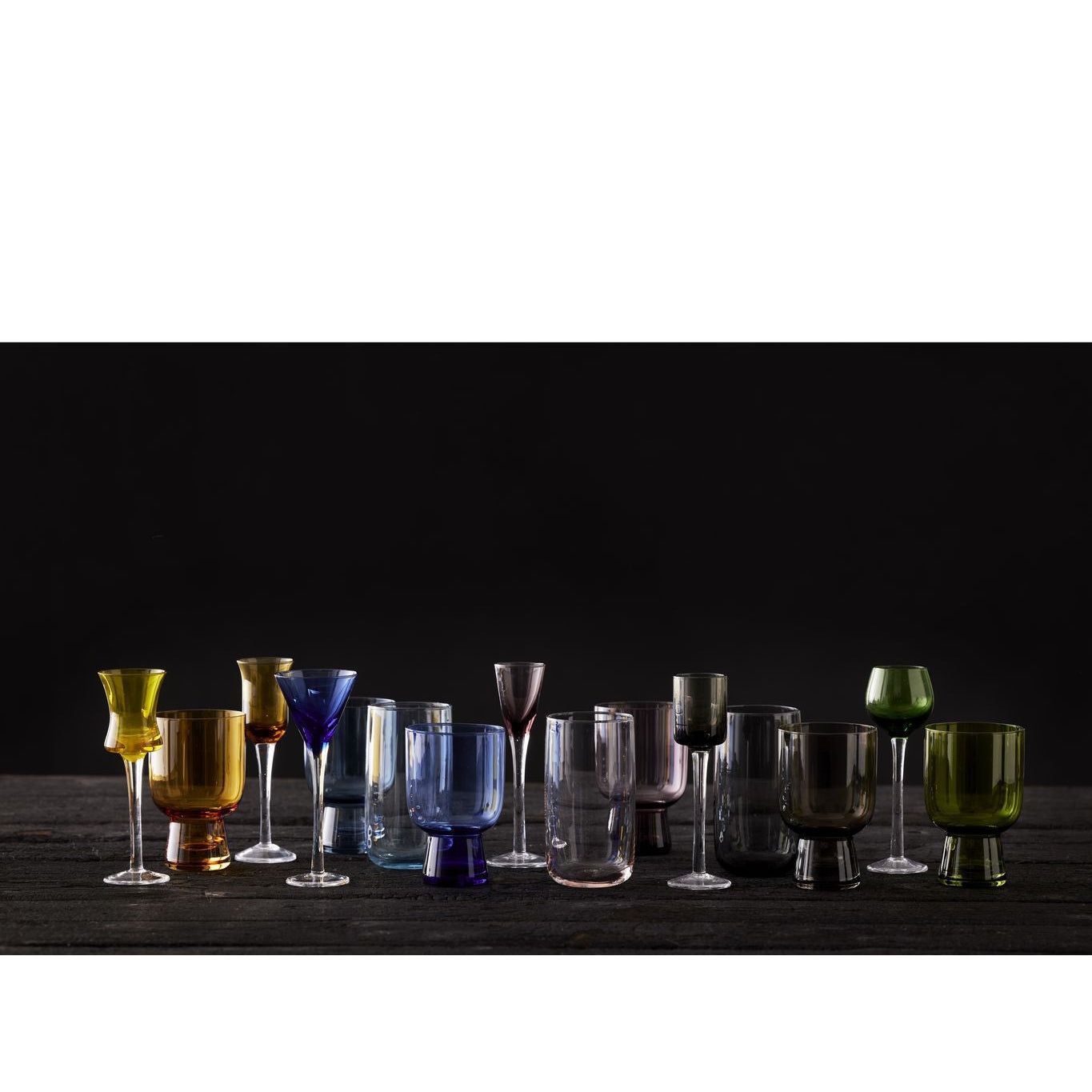 Lyngby Glas Schnapps Glass Colors assortiti, 6 pezzi.