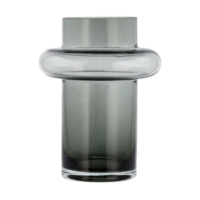 Lyngby Glas Tube Vase H: 20 Cm, Smoke