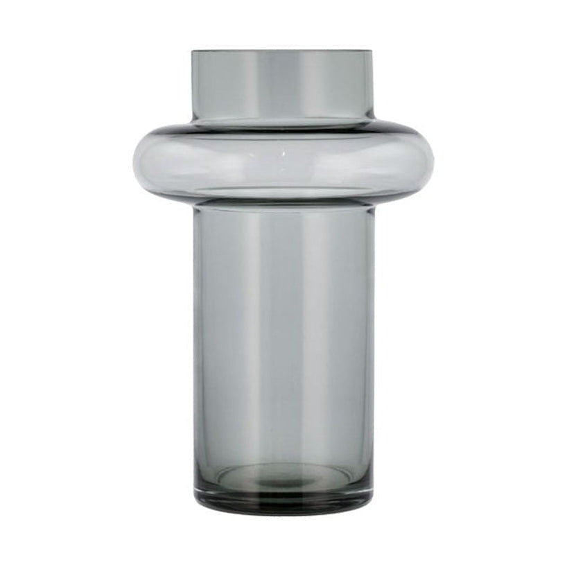 Vase tube en verre Lyngby H : 25 cm, fumé