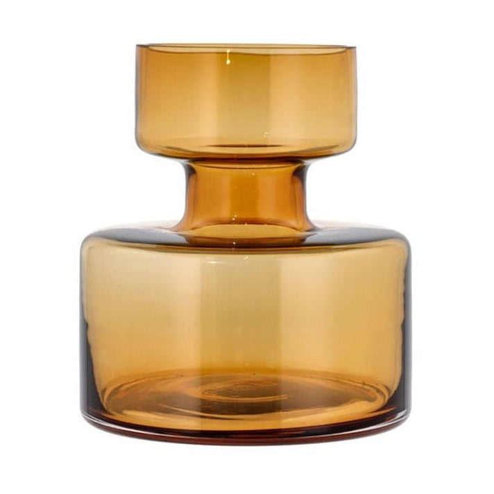 Lyngby Glas Vase tubolare H: 20 cm, ambra