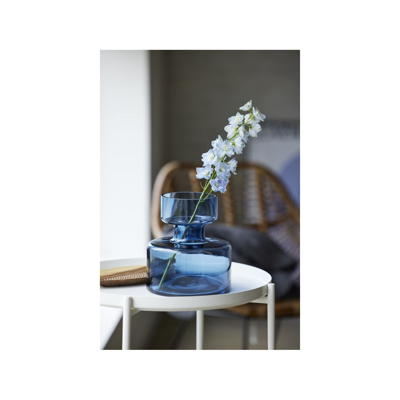 Lyngby Glas管状花瓶H：20厘米，蓝色