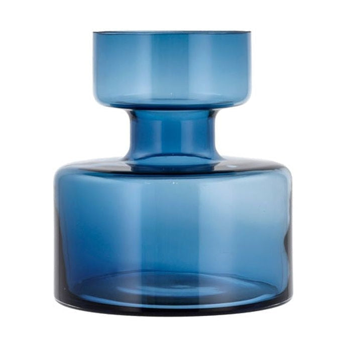 Lyngby Glas Rørformet vase H: 20 cm, blå