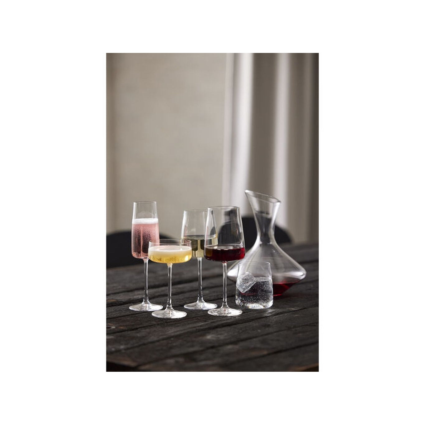 Lyngby Glas Zero Krystal White Wine Glass 43 CL, 4 pc's.