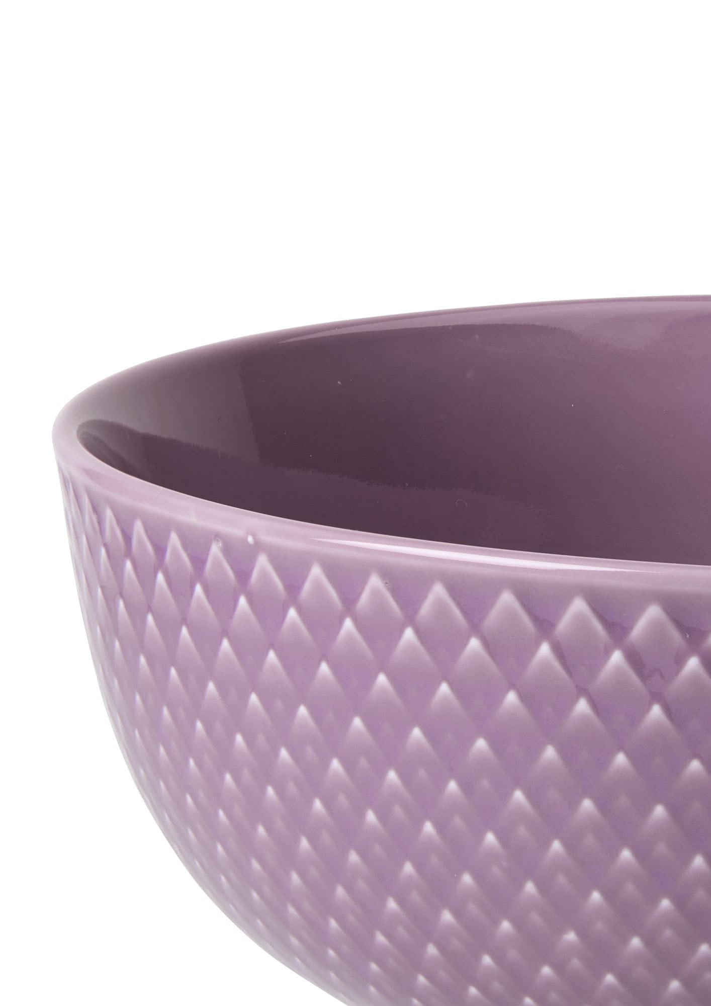 LyngbyPorcelænRhombe颜色碗Ø15,5厘米，紫色