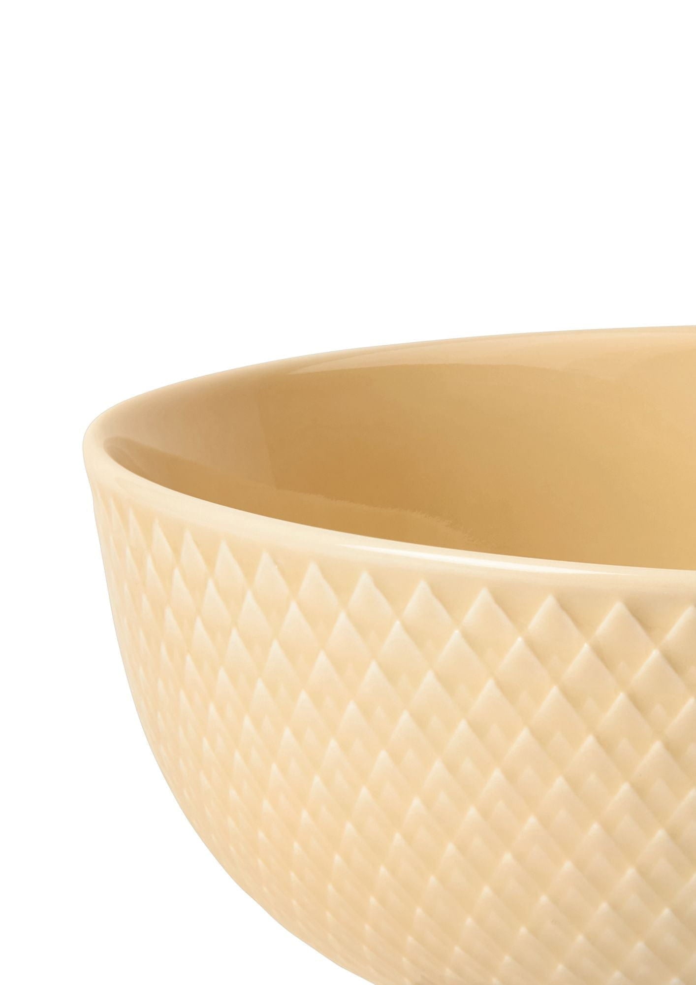Lyngby Porcelæn Rhombe Color Bowl ø15,5 Cm, Sand