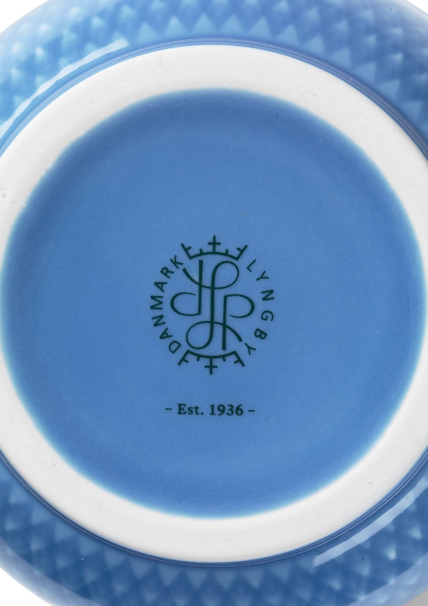 Lyngby Porcelæn Rhombe -Farbvase 20 cm, blau