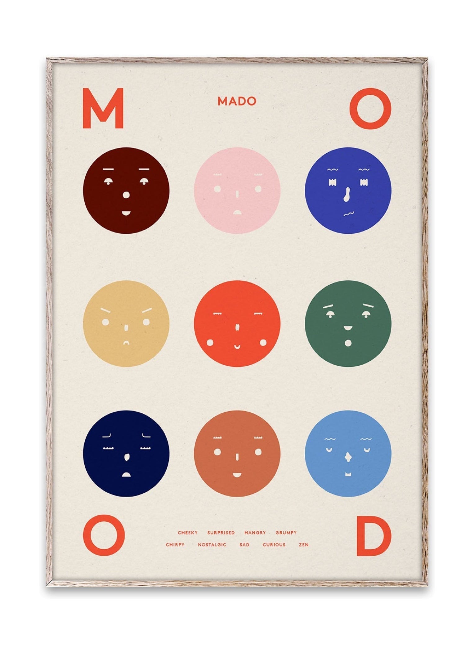 Paper Collective 9 Moods Poster, 30 X40 Cm