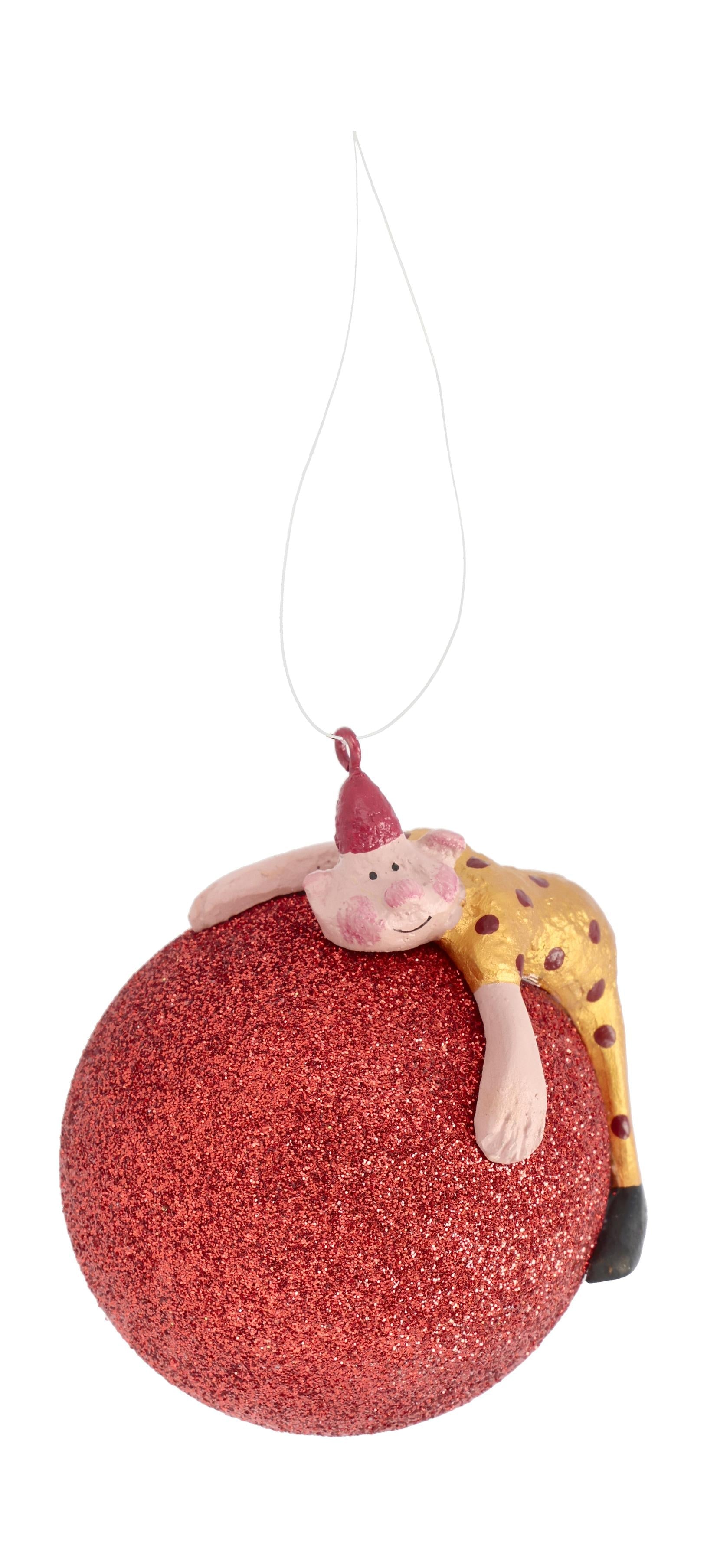Medusa Kööpenhaminan vauva Joe Christmas Tree Ball Ø5 cm, punainen