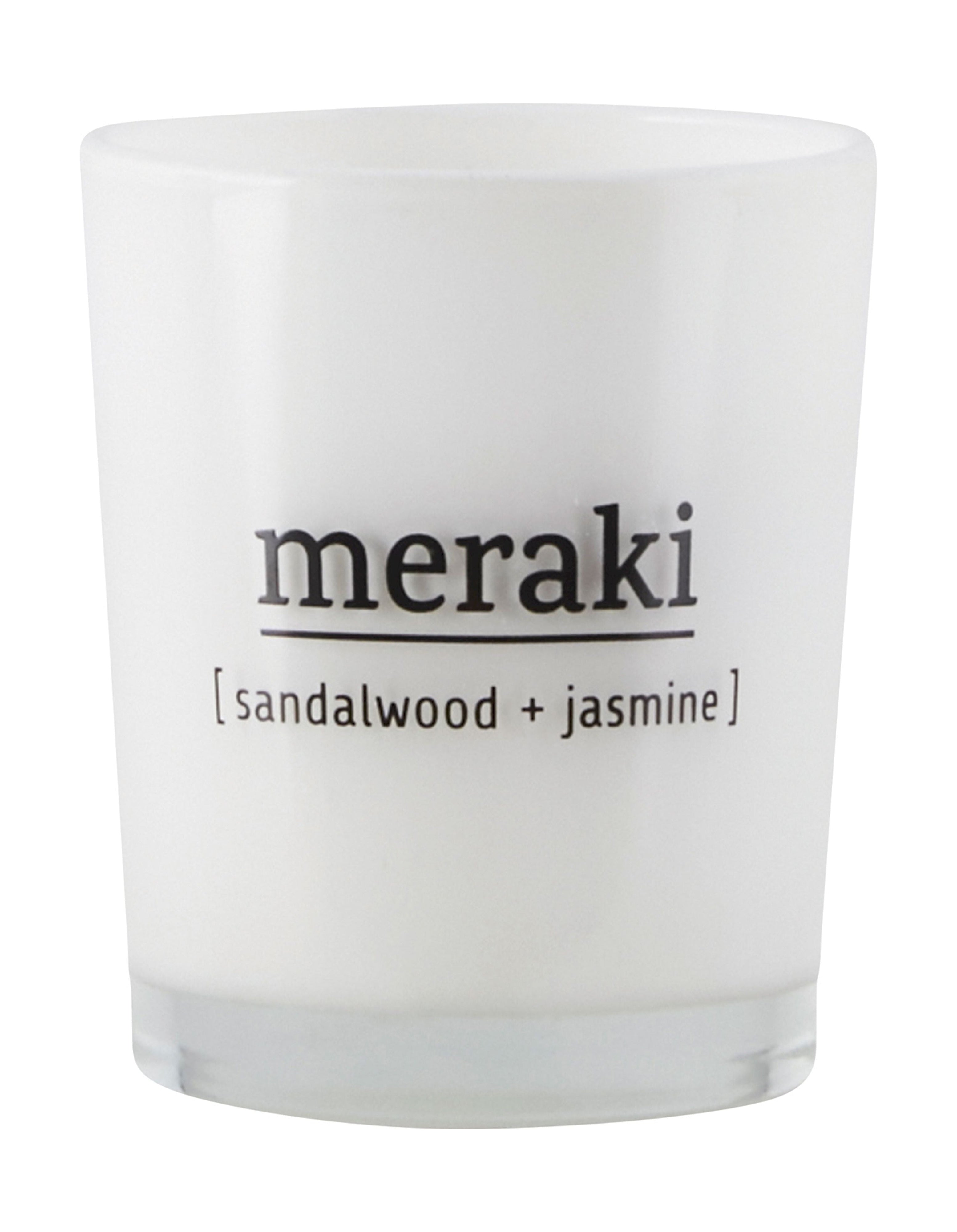 Meraki Scented Candle H6,7 Cm, Sandalwood & Jasmine