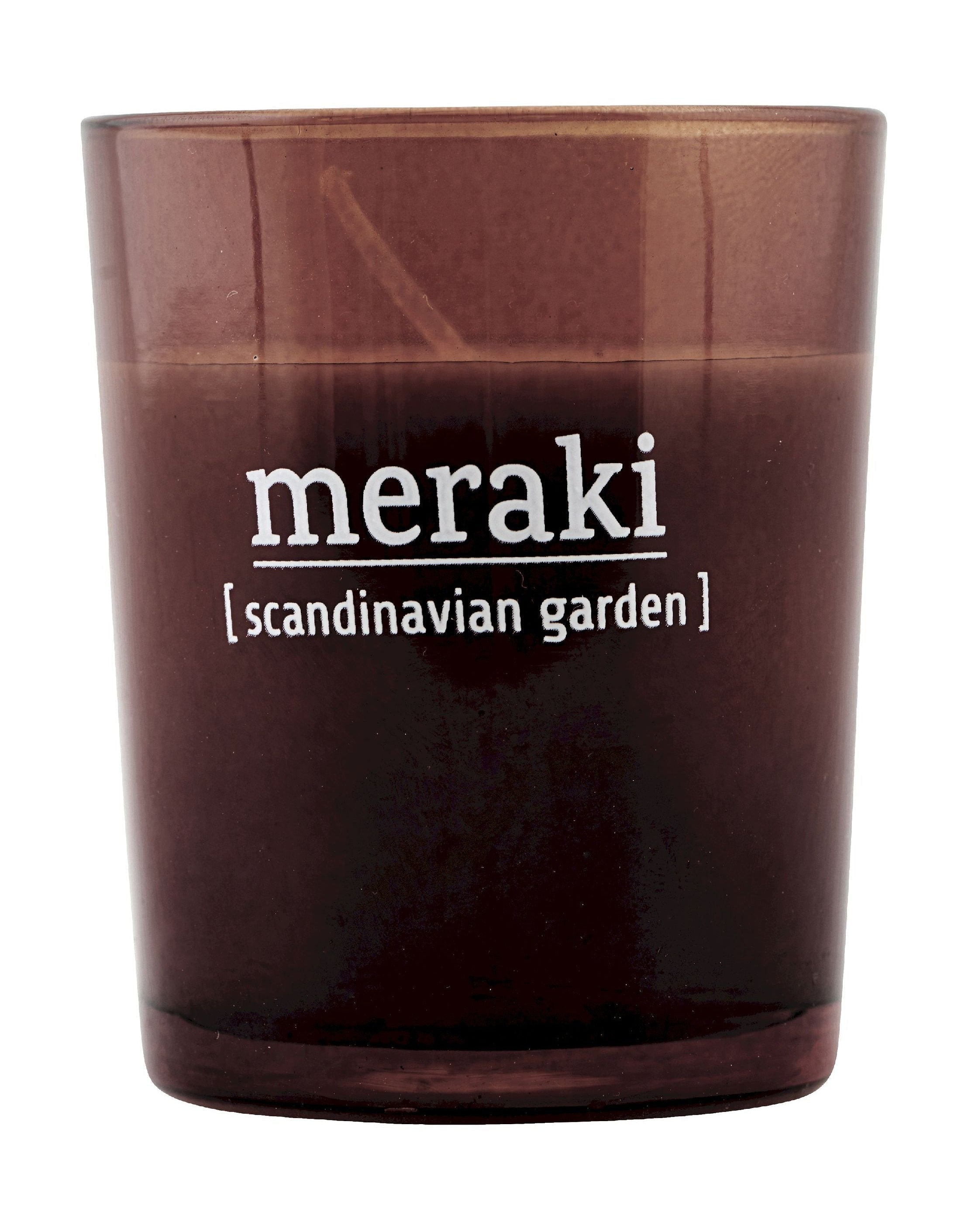 Meraki Bougie parfumée H6,7 cm, jardin scandinave